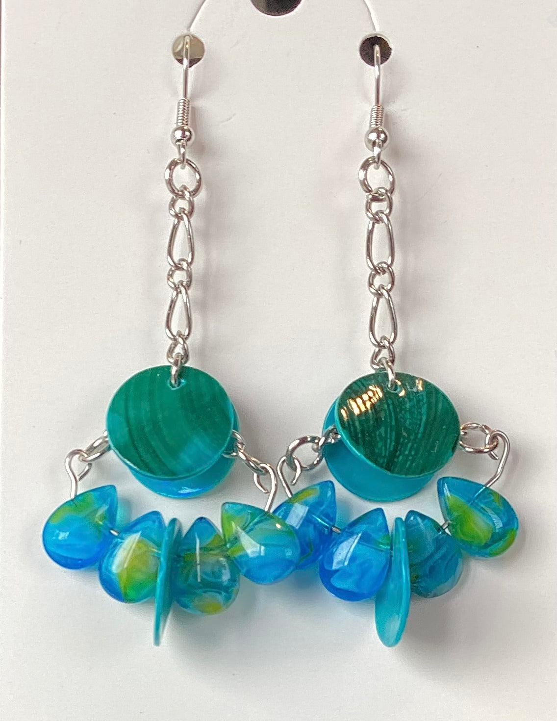 Ocean Blue Drop Earrings