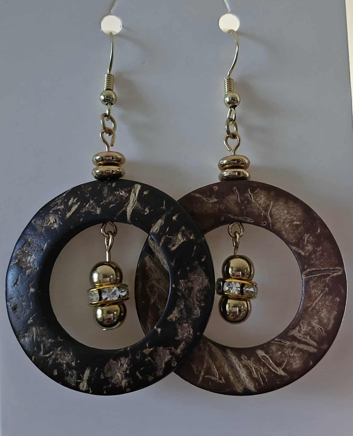 Bold Circular Dangle Earrings