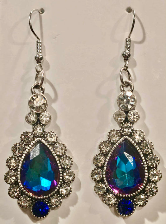 Vintage Glam Teardrop Earrings